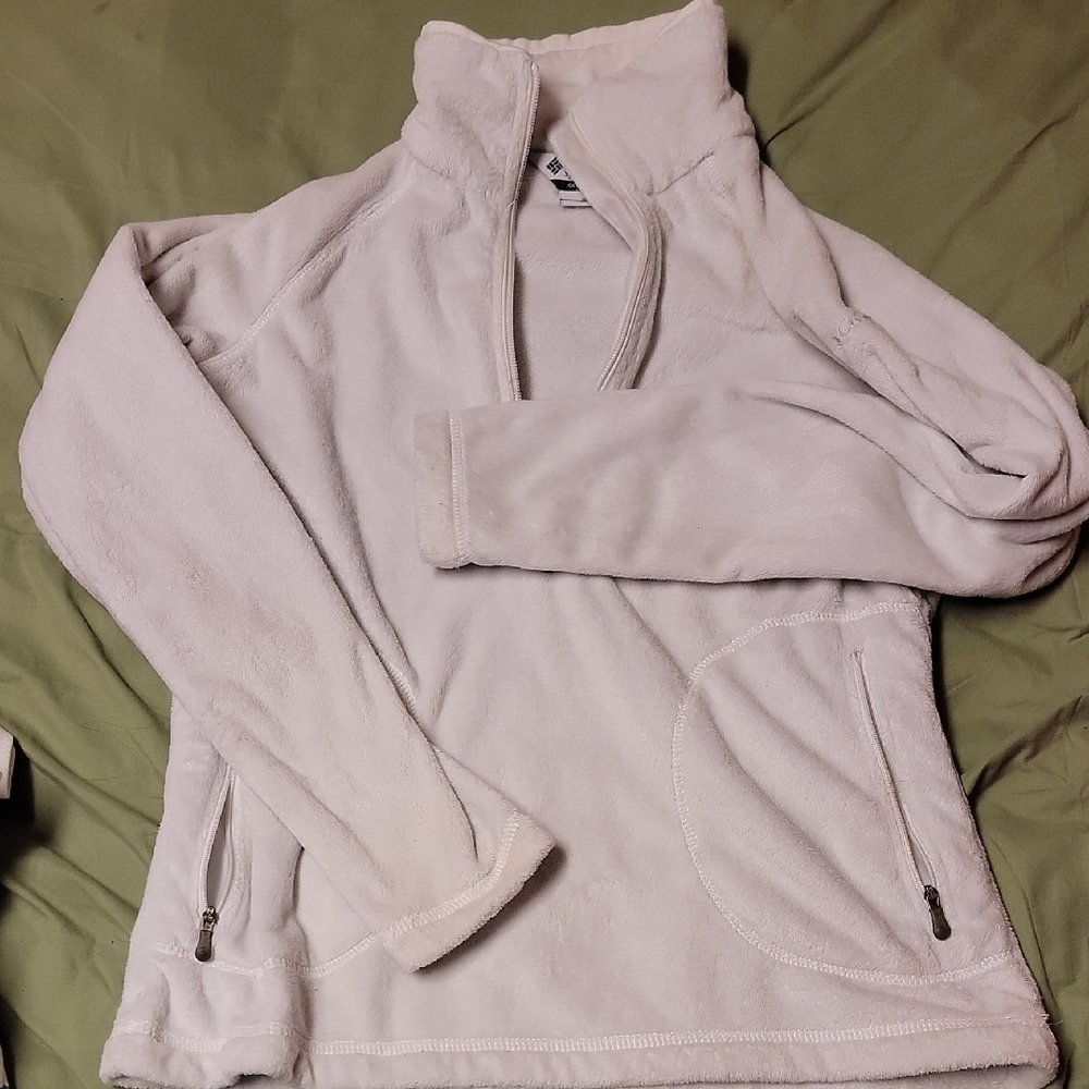 Cozy White Fleece Pullover